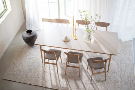 Fairmount Dining Table 220 x 95 cm – Beige / Whitewash Oak – 2
