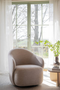 Chapeltown Swivel Lounge Chair – Light Beige – 2