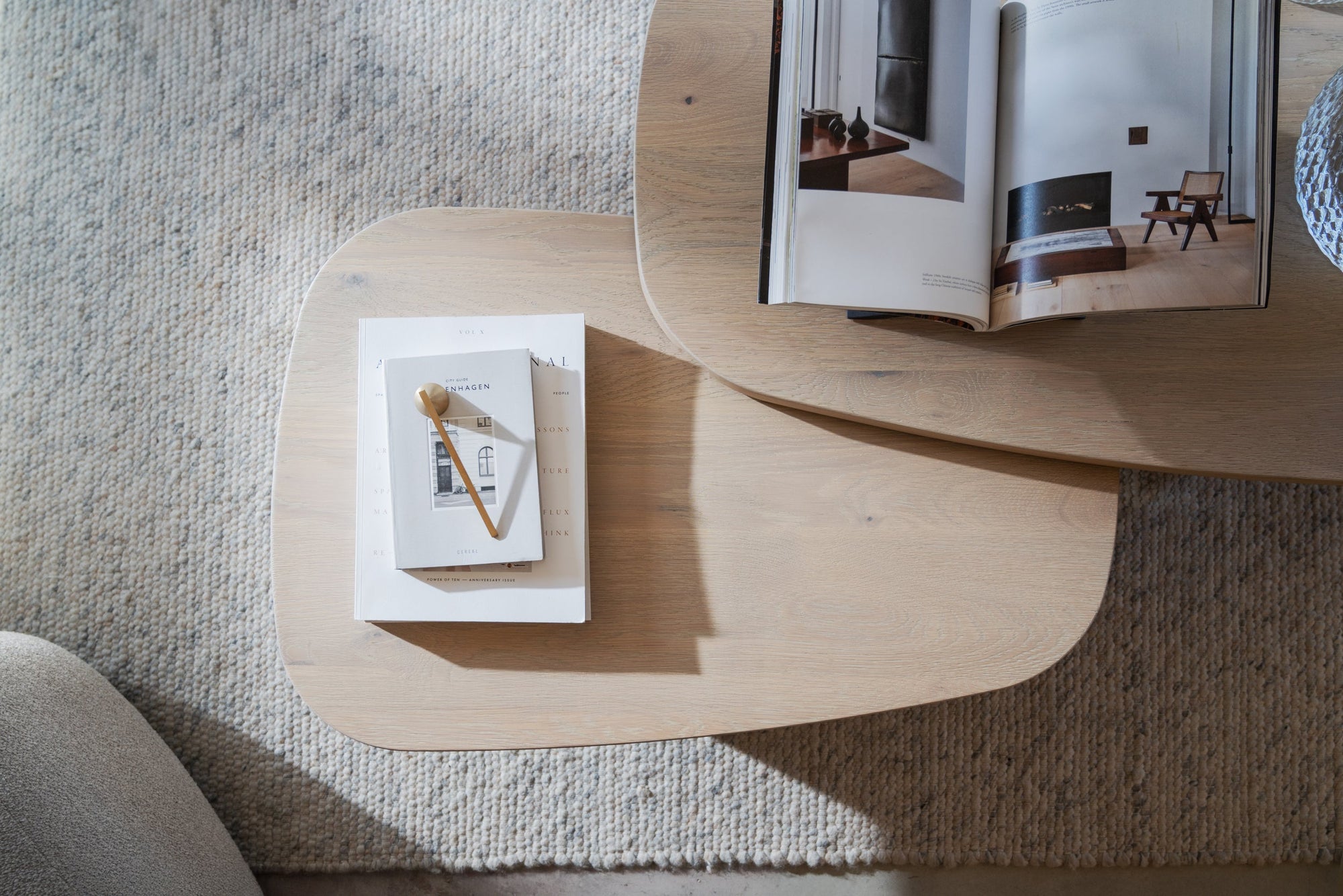 Billings Coffee Table 89 x 59 cm – Whitewash Oak – 6