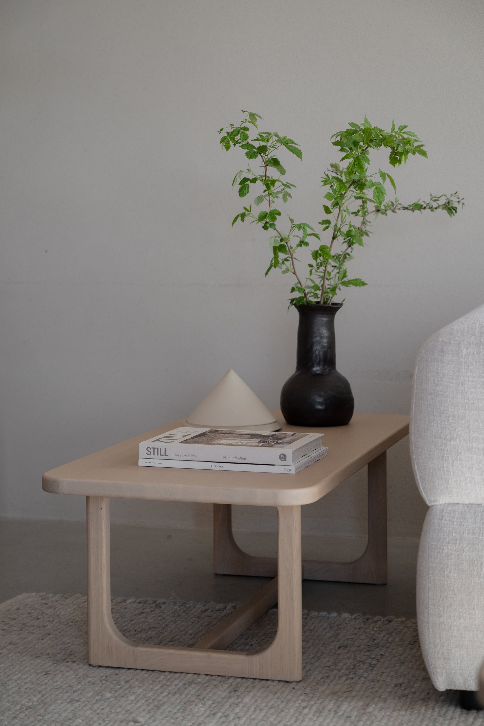 Driscoll Coffee Table 103 x 50 cm – Whitewash Oak – 2