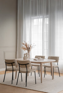 FILIPPA Oval Extending Table 170/210/250CM – Whitewashed Oak / Standard Table (one leaf included) – 5