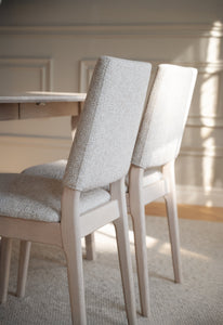 Medford Upholstered Dining Chair (Set of 2) – Whitewash Oak / Light Beige – 4