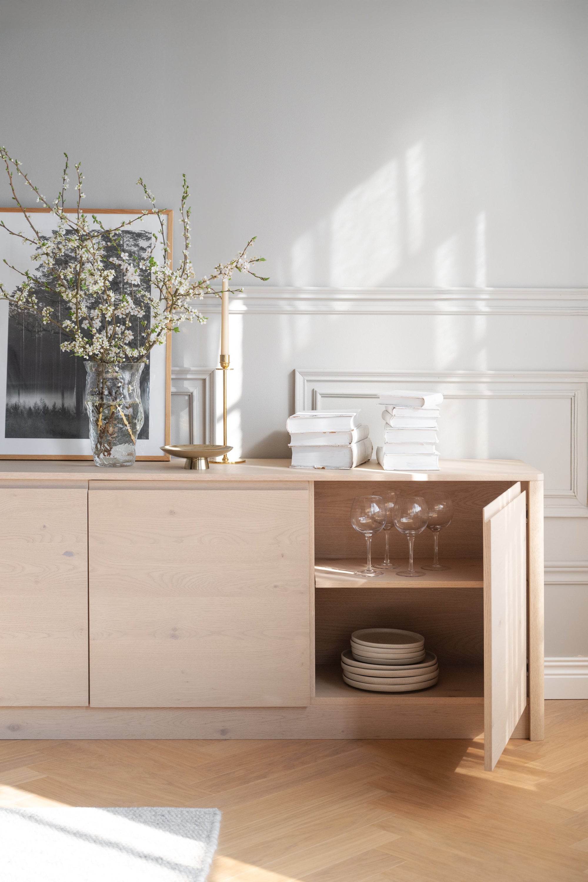 Melstone Sideboard 180 x 70 cm – Whitewash Oak – 4