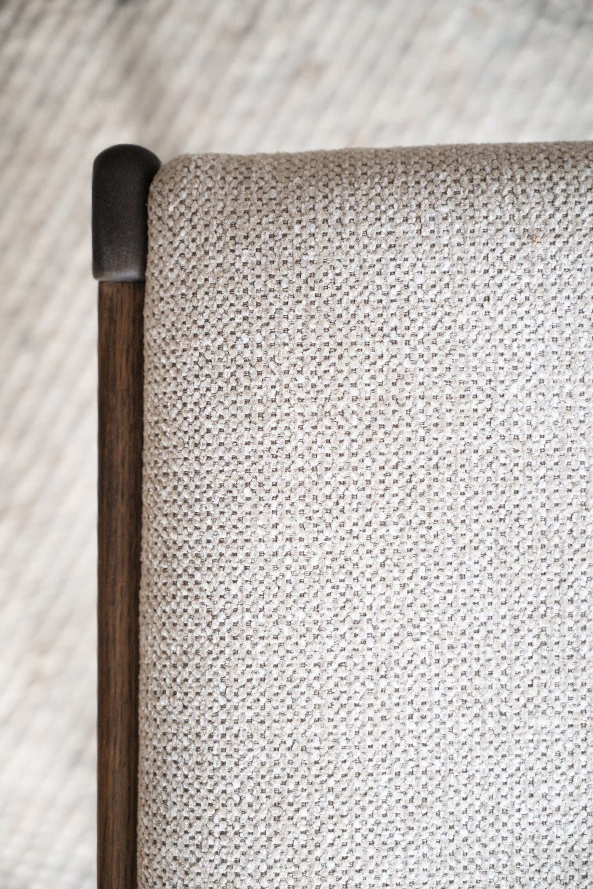 Kerwin Dining Chair (Set of 2) – Brown Oak / Light Beige – 7