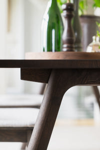 Clapperton Extendable Dining Table 220 x 95 cm – Brown Oak – 4