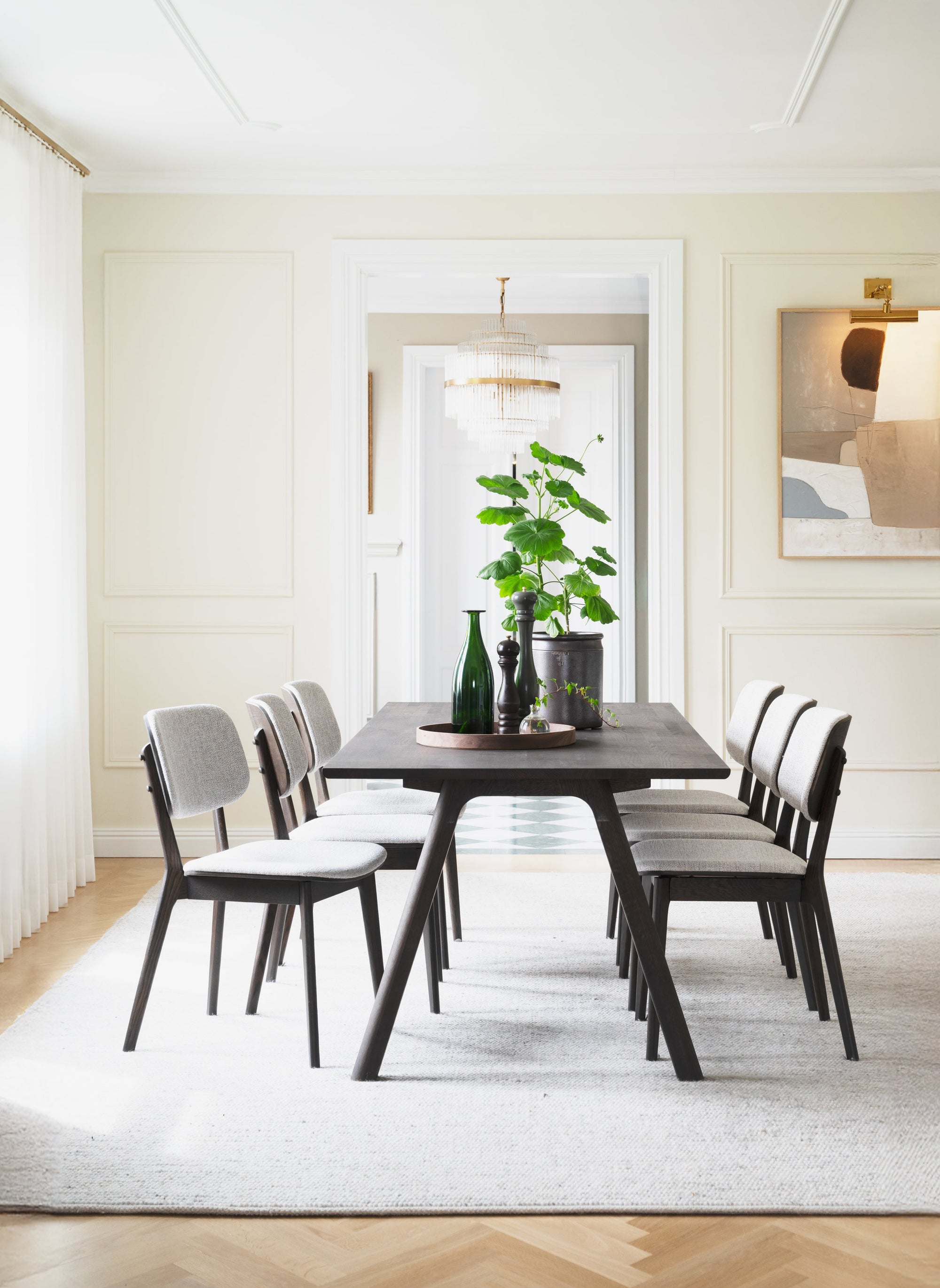 Clapperton Extendable Dining Table 220 x 95 cm – Brown Oak – 2