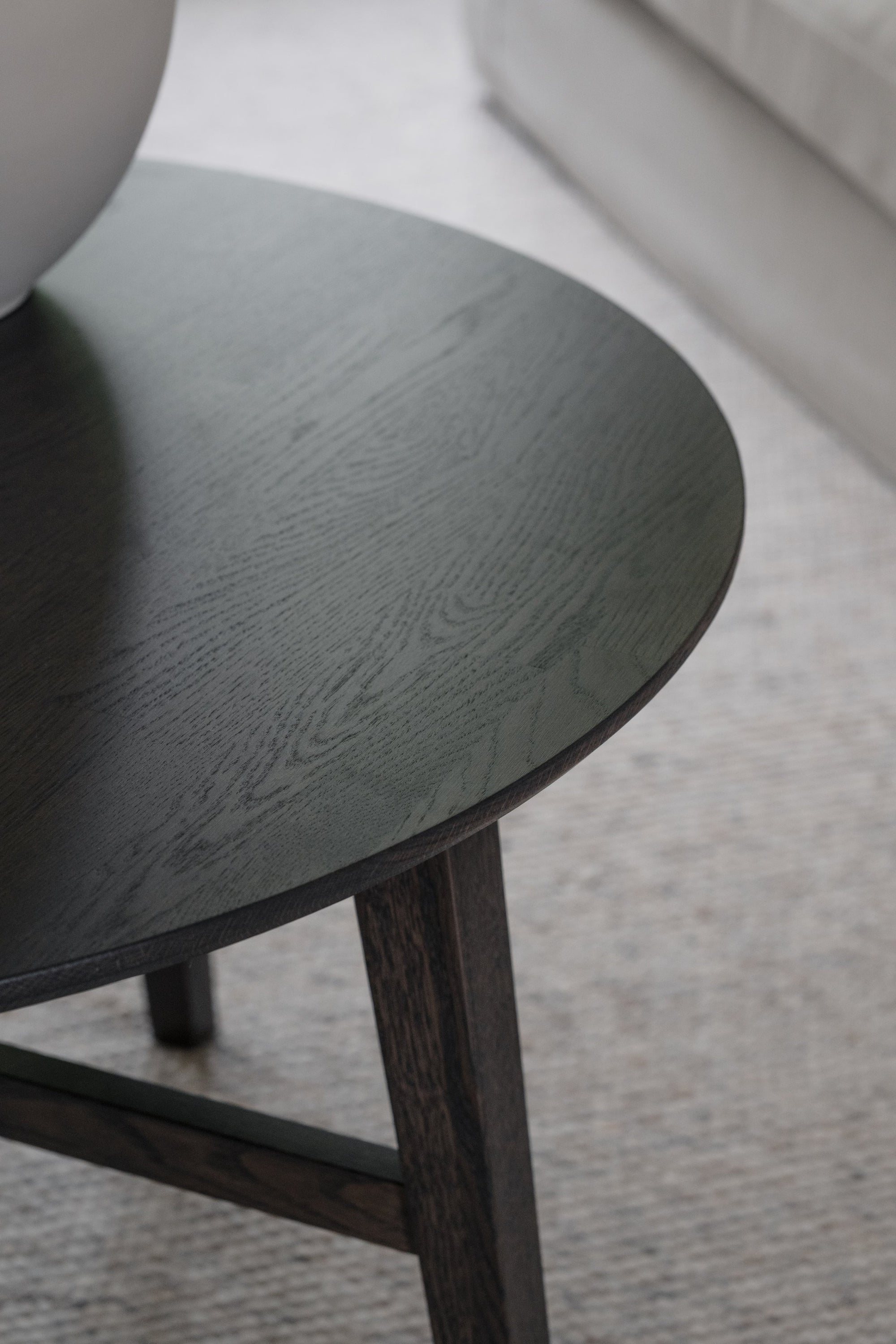 FILIPPA Round Coffee Table 90CM – Dark Brown Oak – 5