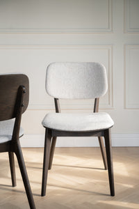 Barrett Dining Chair (Set of 2) – Brown Oak / Light Beige – 4