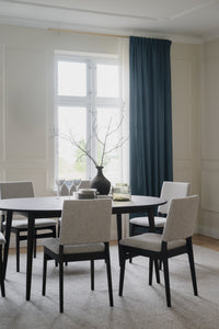 Medford Upholstered Dining Chair (Set of 2) – Brown Oak / Light Beige – 4