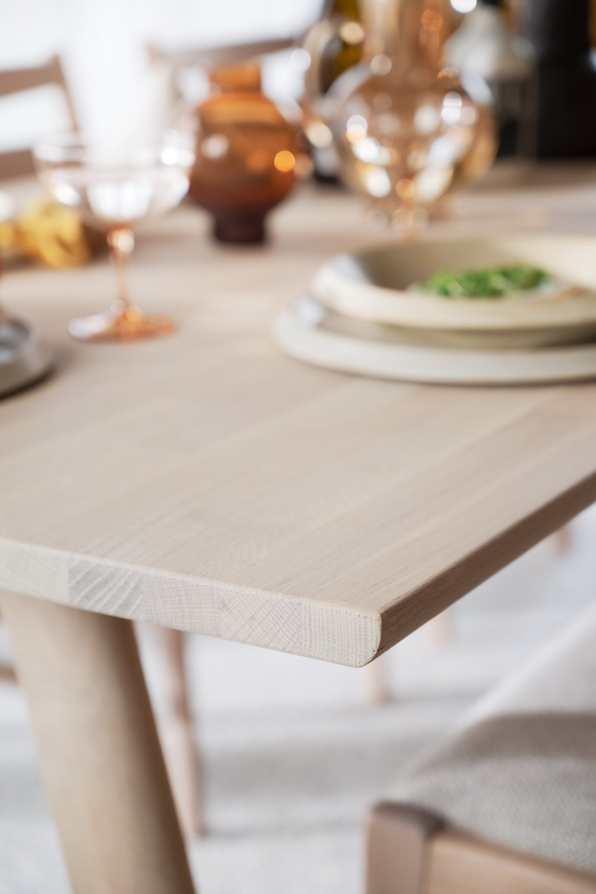 Clapperton Extendable Dining Table 220 x 95 cm – Whitewash Oak – 7