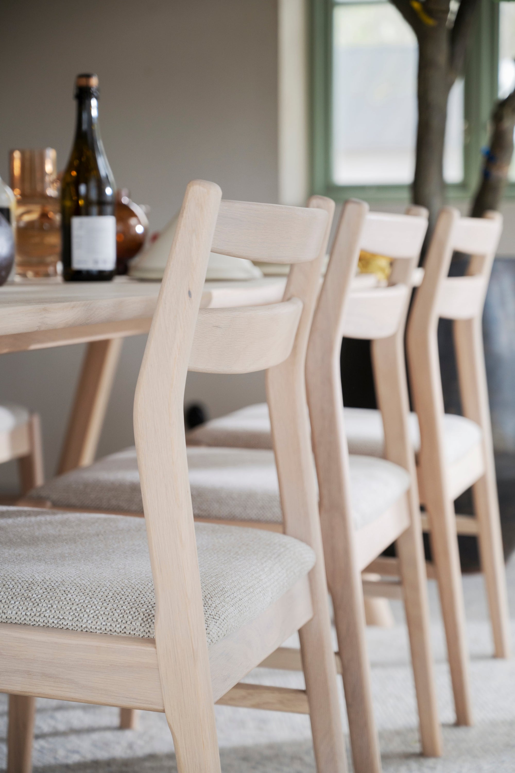 Kerwin Dining Chair (Set of 2) – Whitewash Oak / Light Beige – 3