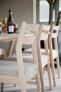 Kerwin Dining Chair (Set of 2) – Whitewash Oak / Light Beige – 3