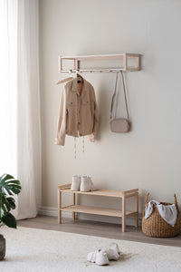 CONFETTI Shoe Rack – Whitewashed oak – 3