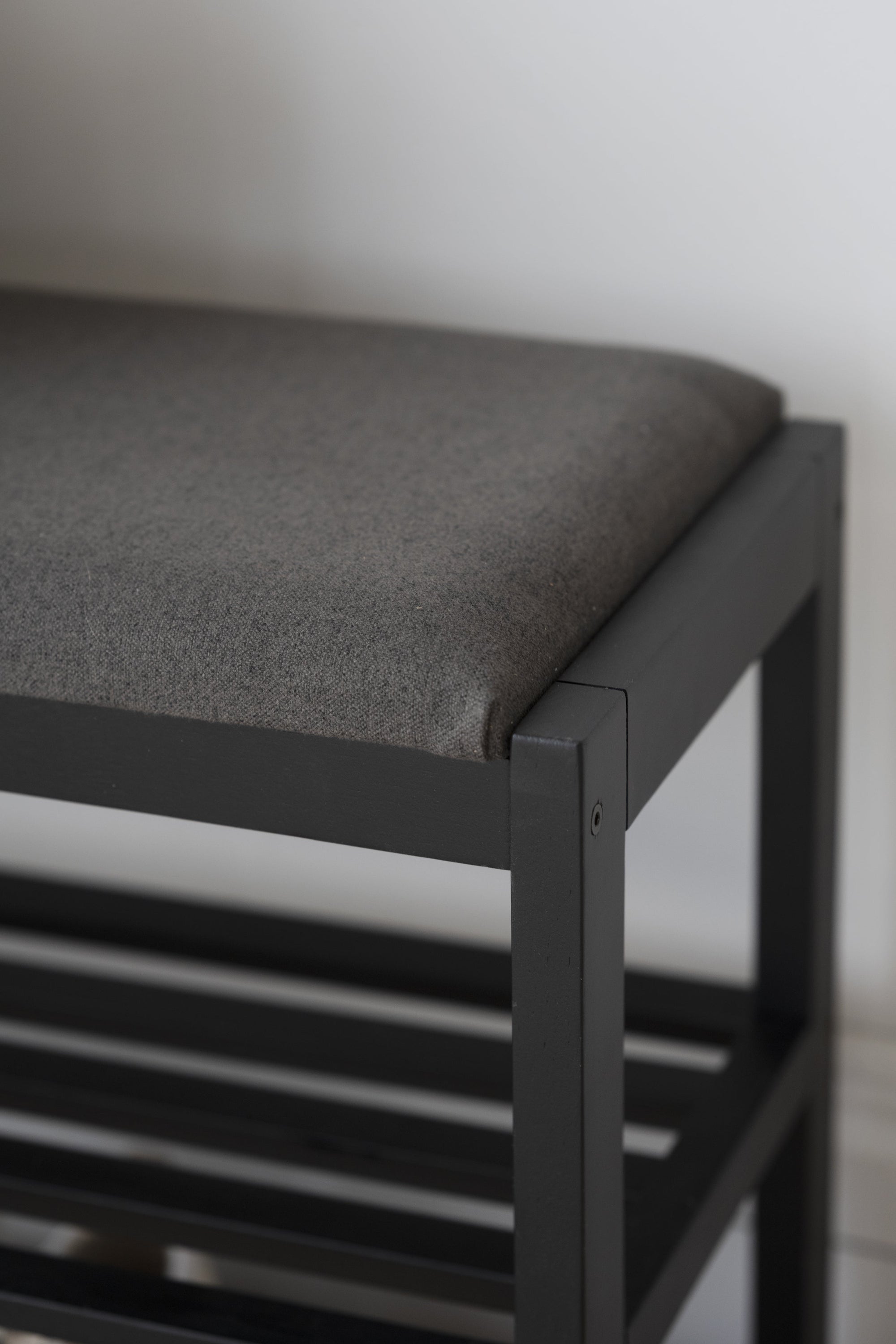 CONFETTI Shoe Bench 80CM – Black stained oak – 5