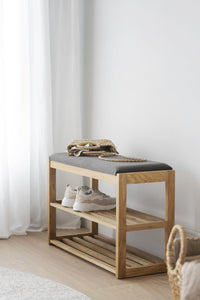 CONFETTI Shoe Bench 80CM – Oak – 2