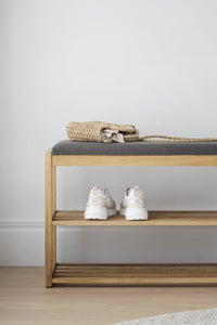 CONFETTI Shoe Bench 80CM – Oak – 4