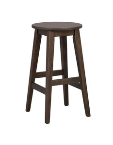 AUSTIN Set of 2 Bar Chairs – brown oak – 6