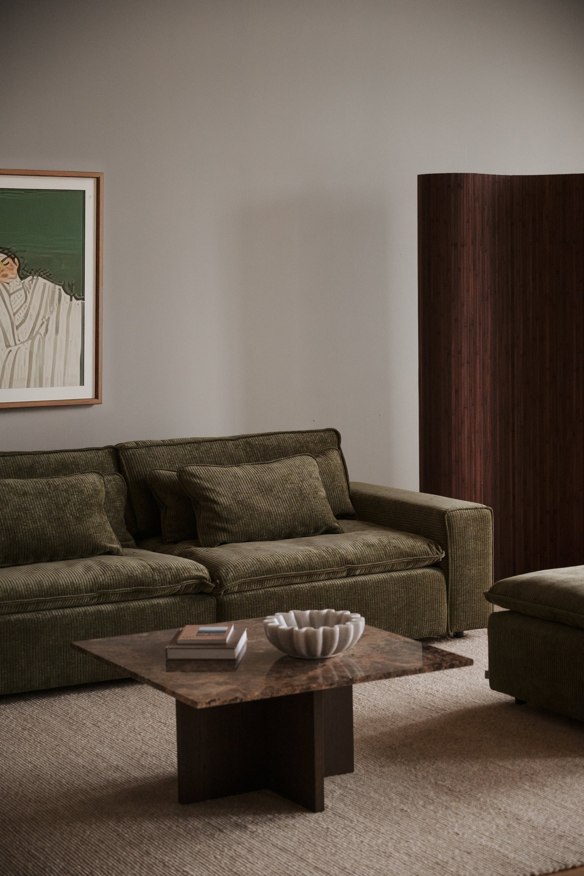 Rawlins Maxi 3-Seater Sofa – Green Corduroy – 2