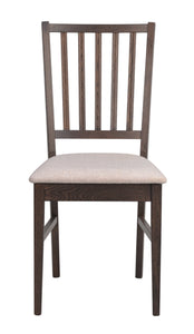 Filippa Dining Chair – Dark Brown Oak / Beige (Set of 2) – Default Title – 1