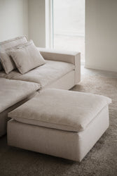 Rawlins Footstool – Light Beige – 2