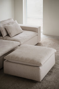 Rawlins Footstool – Light Beige – 2