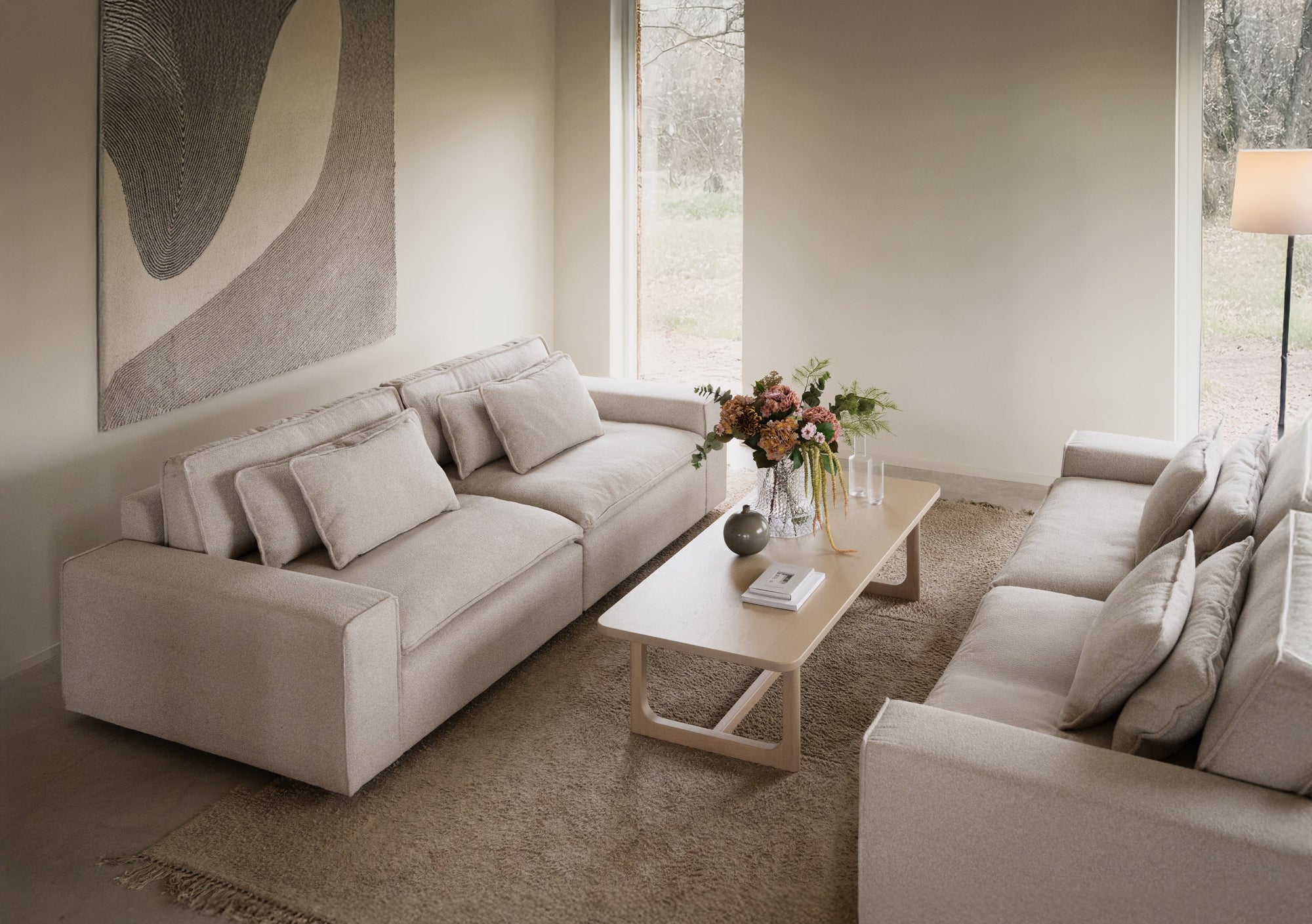 Rawlins Maxi 3-Seater Sofa – Light Beige – 5
