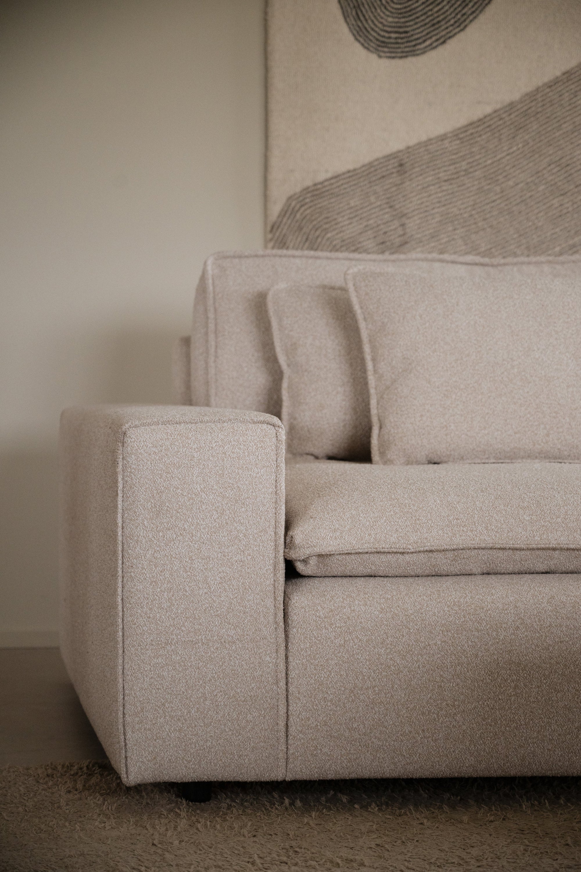 Rawlins Maxi 3-Seater Sofa – Light Beige – 3