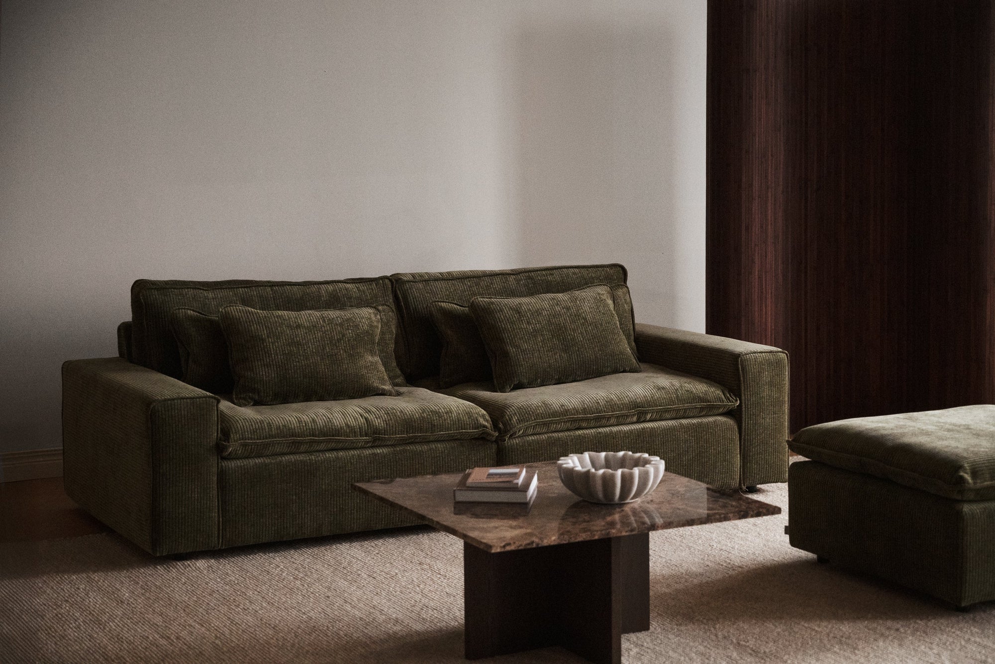 Rawlins Maxi 3-Seater Sofa – Green Corduroy – 3