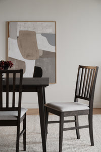Filippa Dining Chair – Dark Brown Oak / Beige (Set of 2) – Default Title – 2