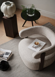 Jenison Lounge Chair – Light Beige / Brown Oak – 4