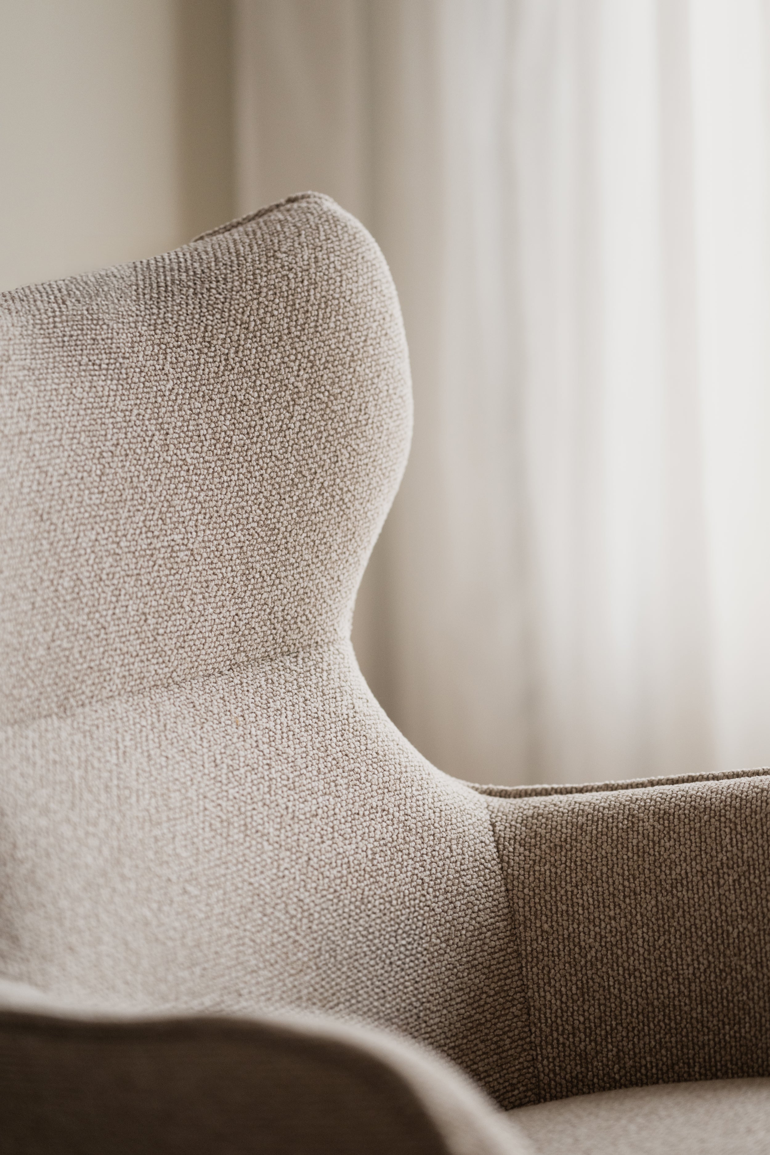 Jenkins Swivel Lounge Chair with Footstool – Beige – Default Title – 3