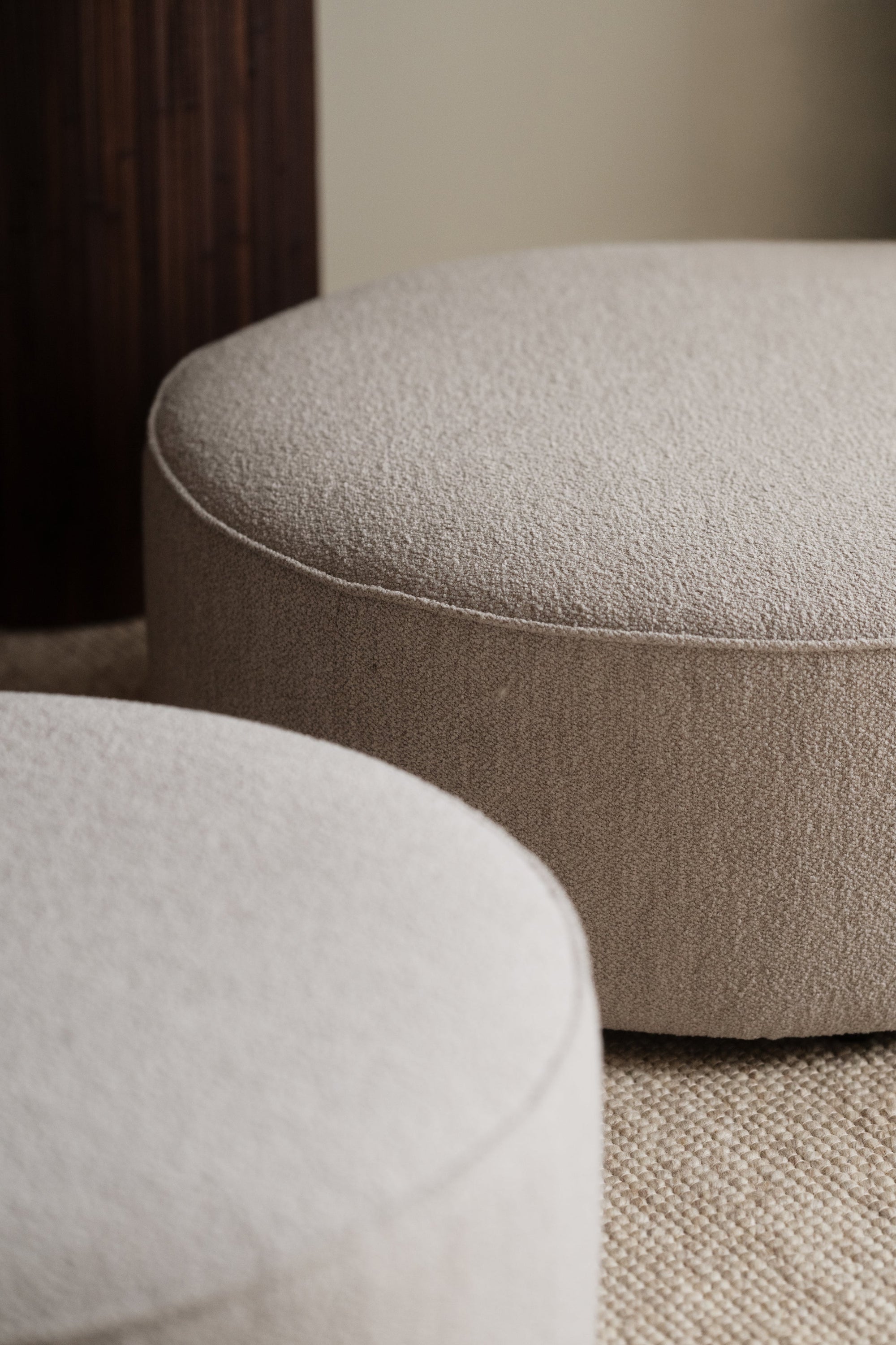 Joplin Pouffe Ø90 cm – Light Beige – Default Title – 4