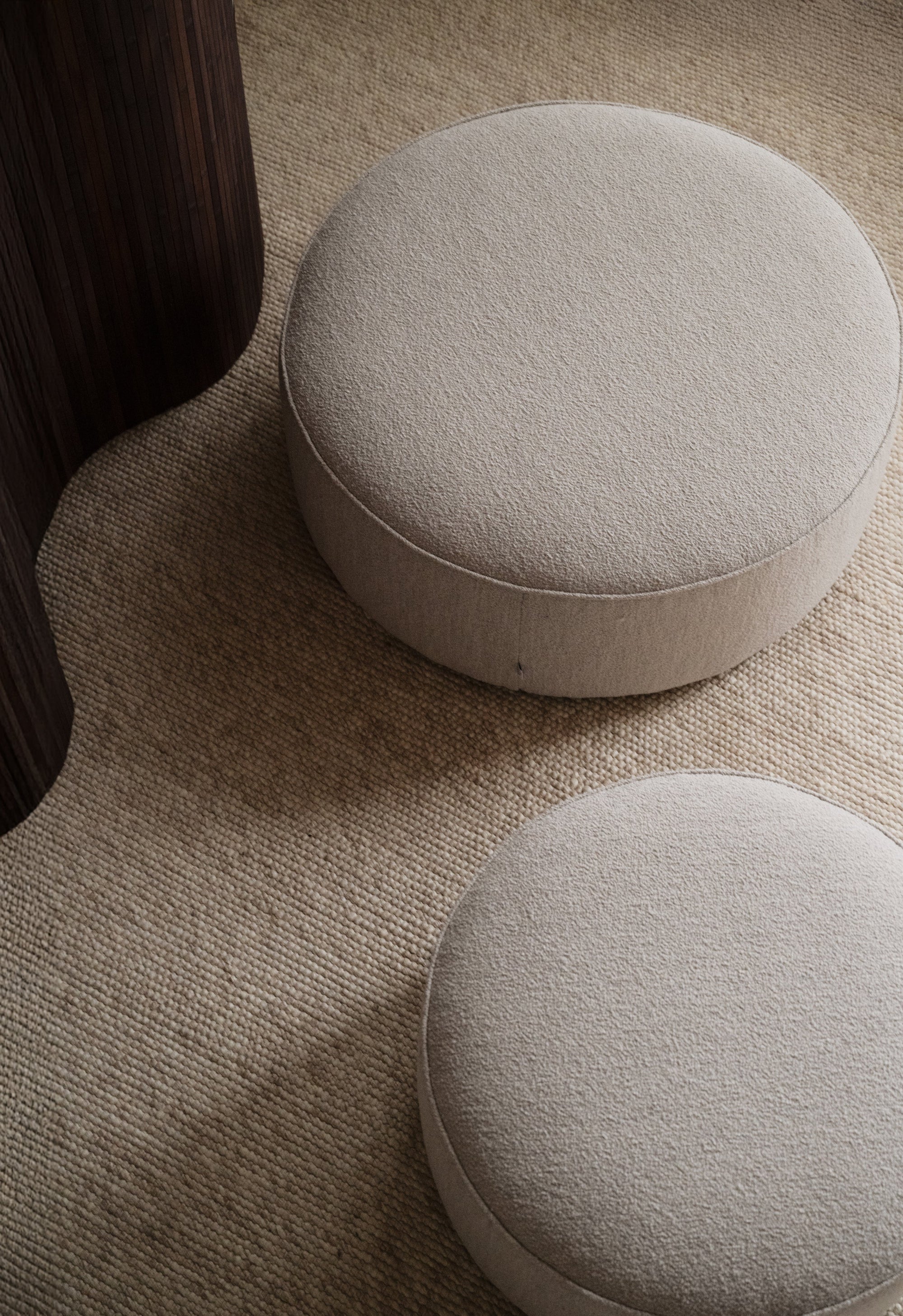 Joplin Pouffe Ø70 cm – Light Beige – Default Title – 4