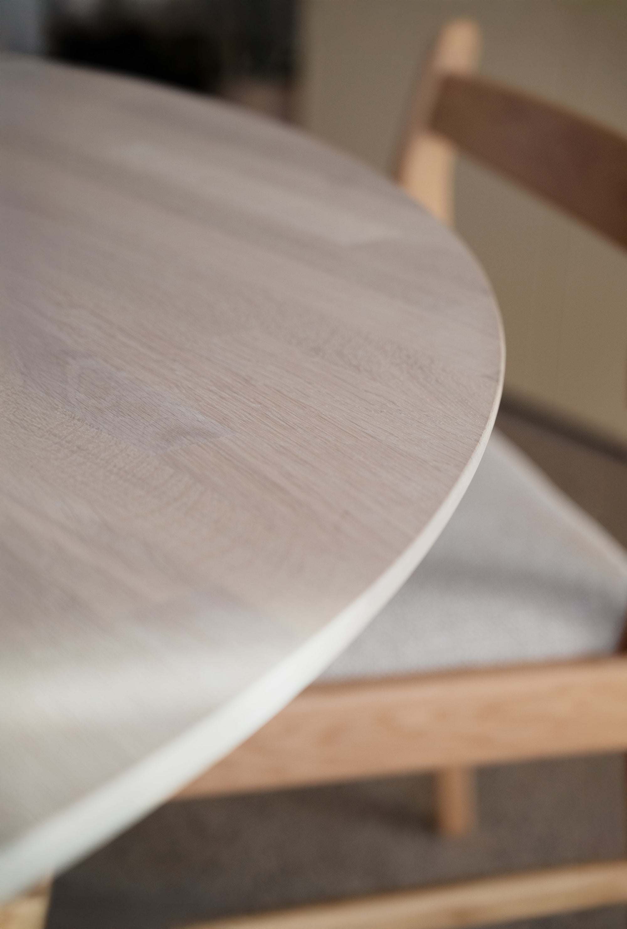 Clapperton Round Extendable Dining Table 140 cm – Whitewash Oak – 5