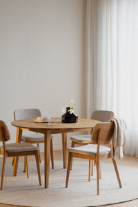 Barrett Dining Chair (Set of 2) – Natural Oak / Light Beige – 3