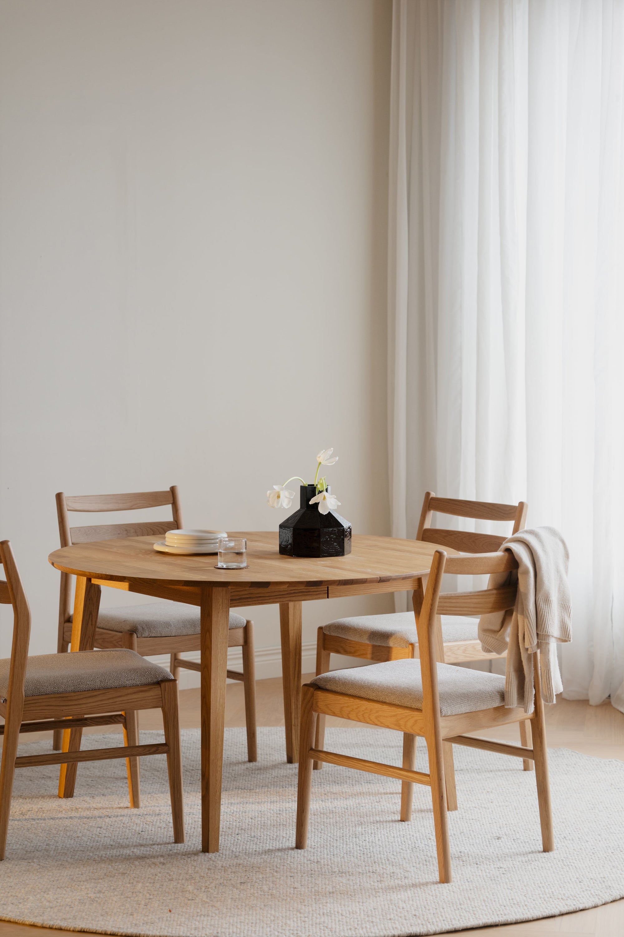Kerwin Dining Chair (Set of 2) – Oak / Light Beige – 3