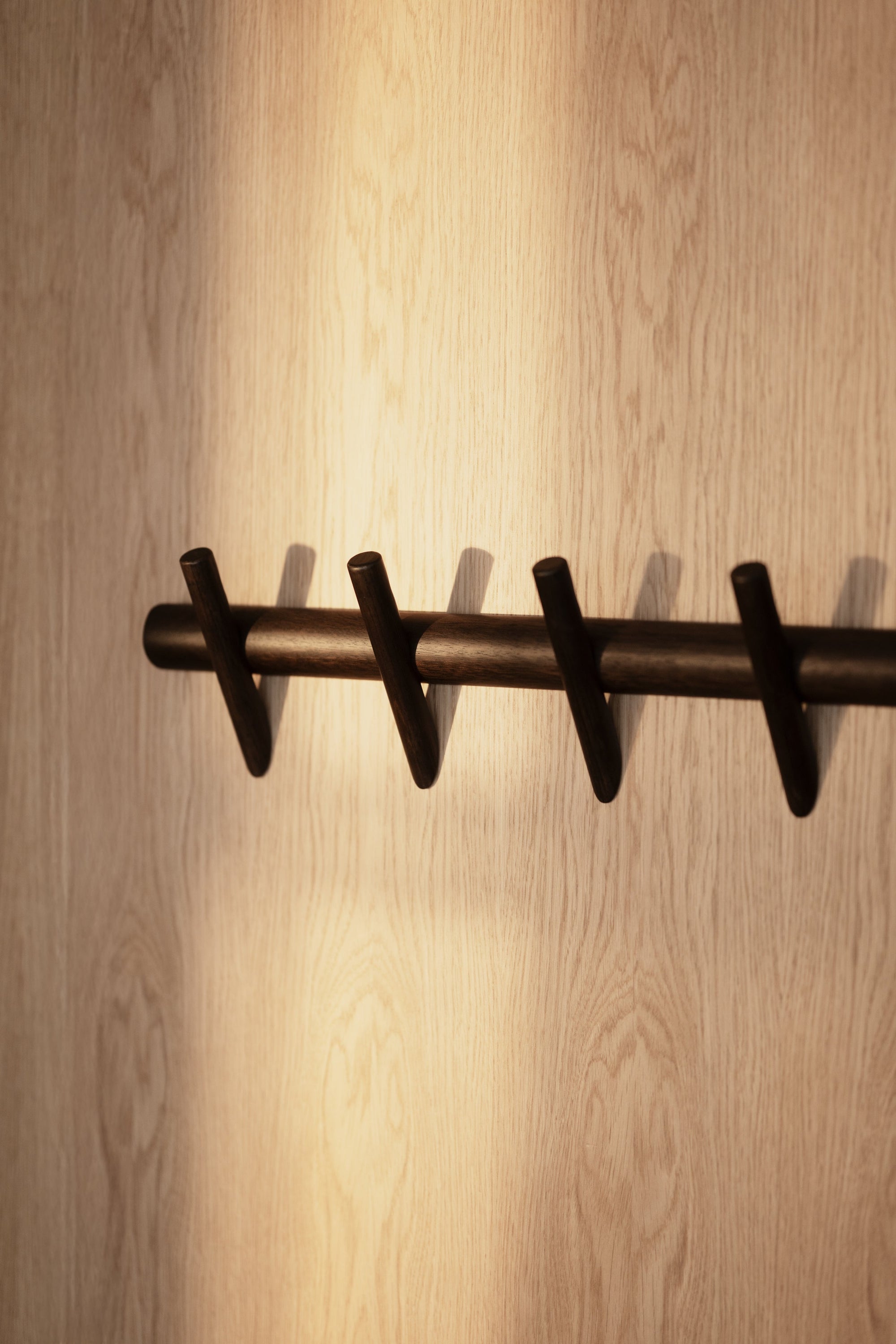 Hillmond Hook Rail 85 cm – Brown Oak – 2