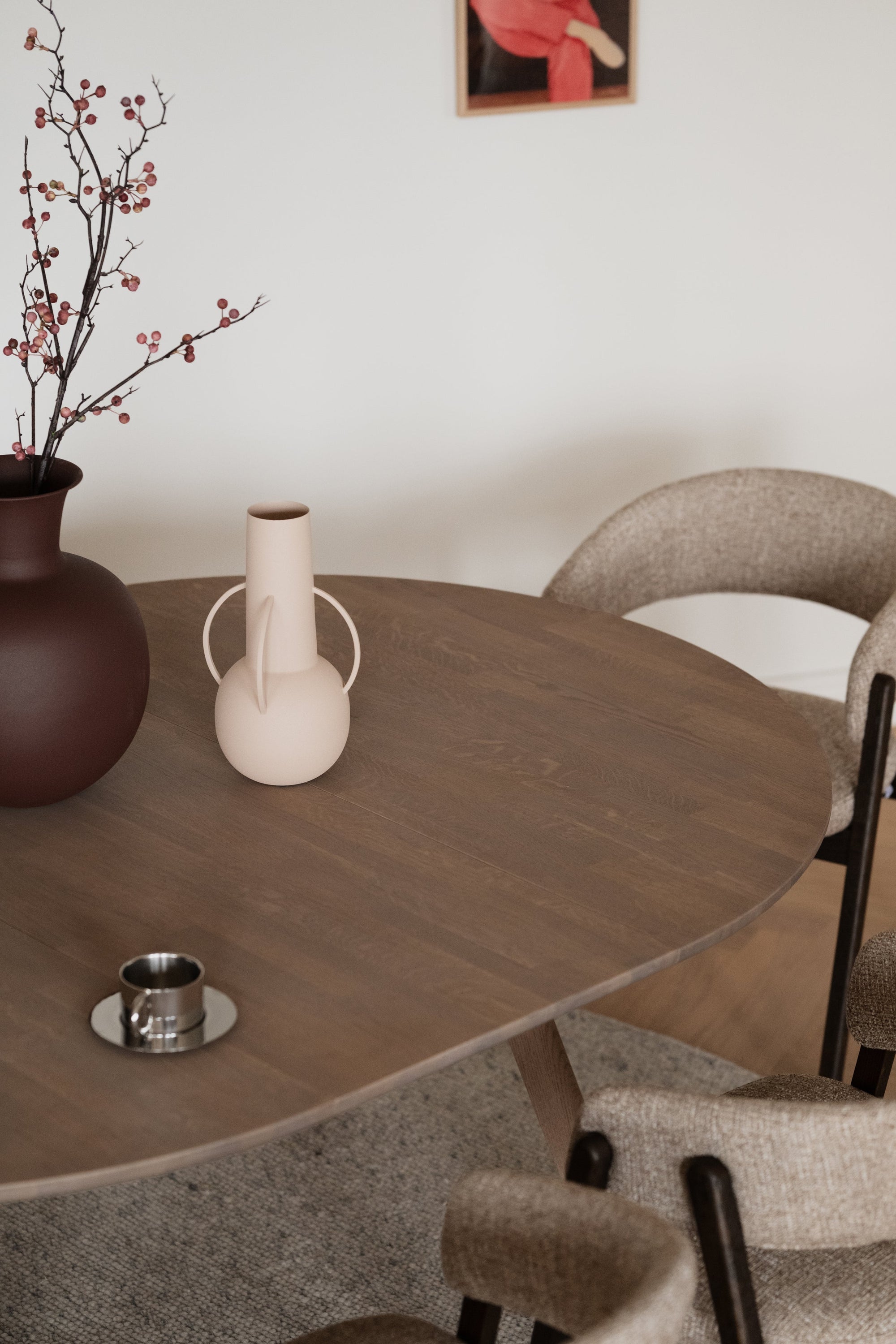 Clapperton Round Extendable Dining Table 140 cm – Sand Oak – 3