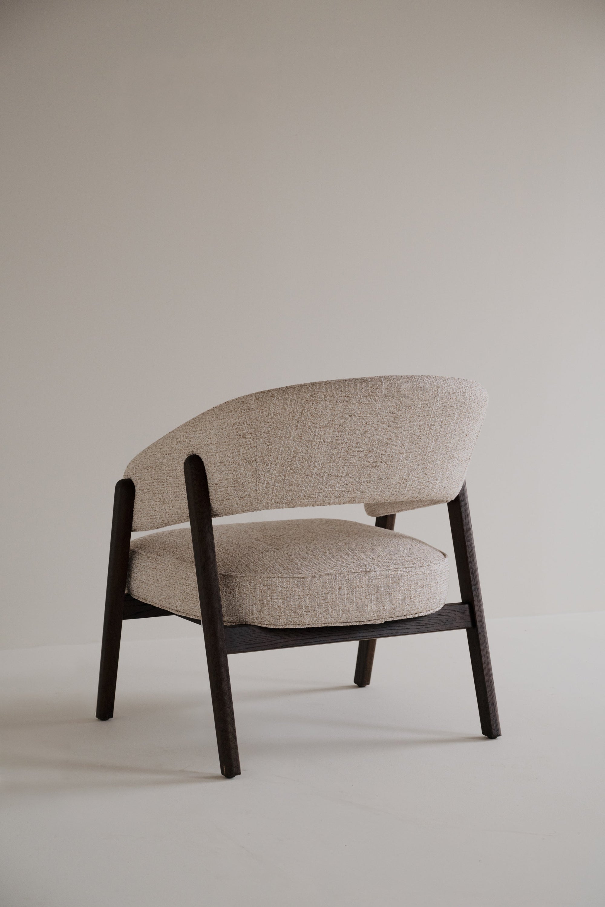 Barnaby Lounge Chair – Light Beige / Brown Oak – 4