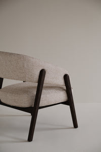 Barnaby Lounge Chair – Light Beige / Brown Oak – 6