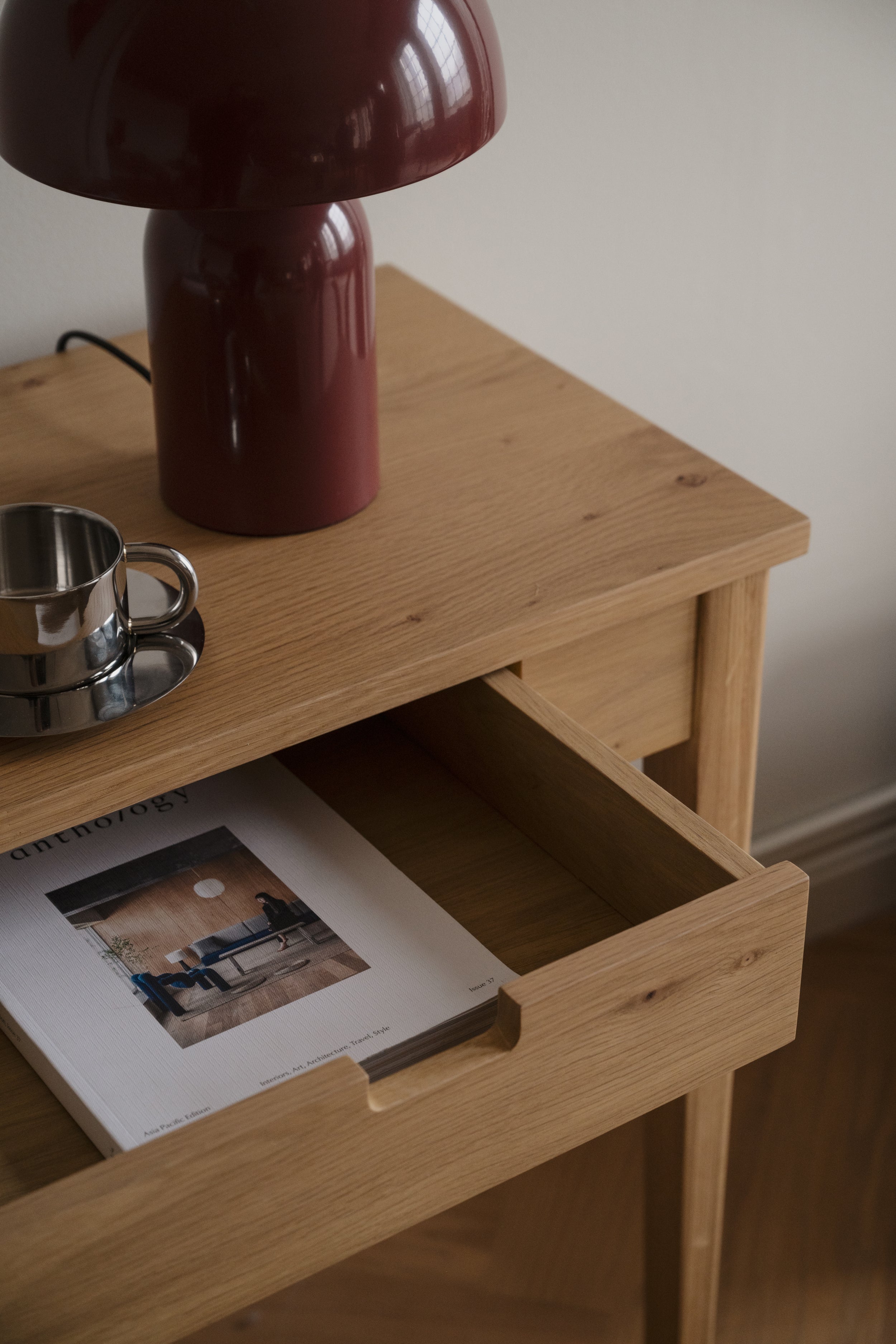 Garrison Console Table with Drawer – Oiled Oak – 3