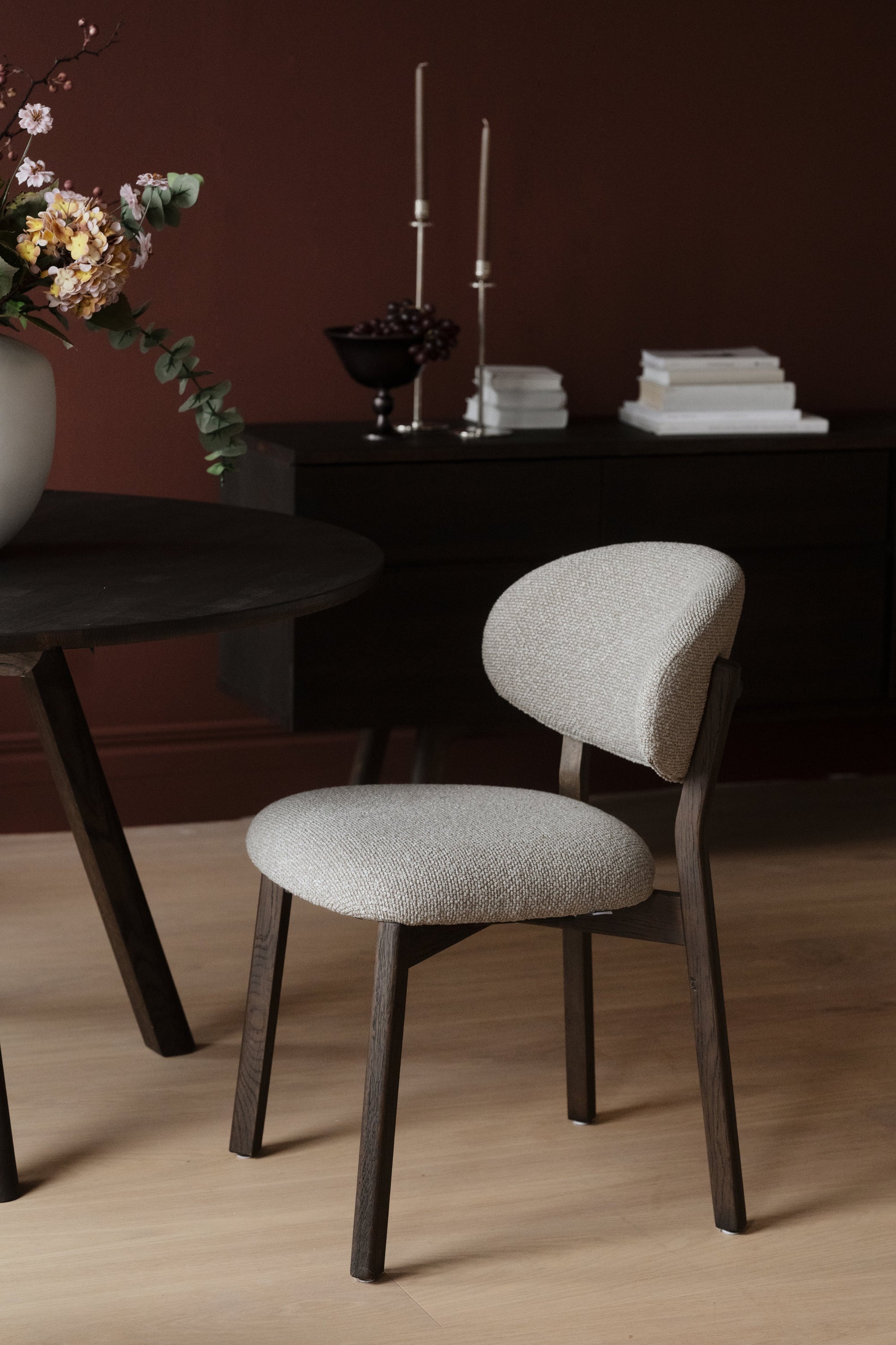 Patterson Dining Chair (Set of 2) – Brown Oak / Beige – 4