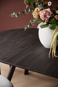 Clapperton Round Extendable Dining Table 140 cm – Brown Oak – 3