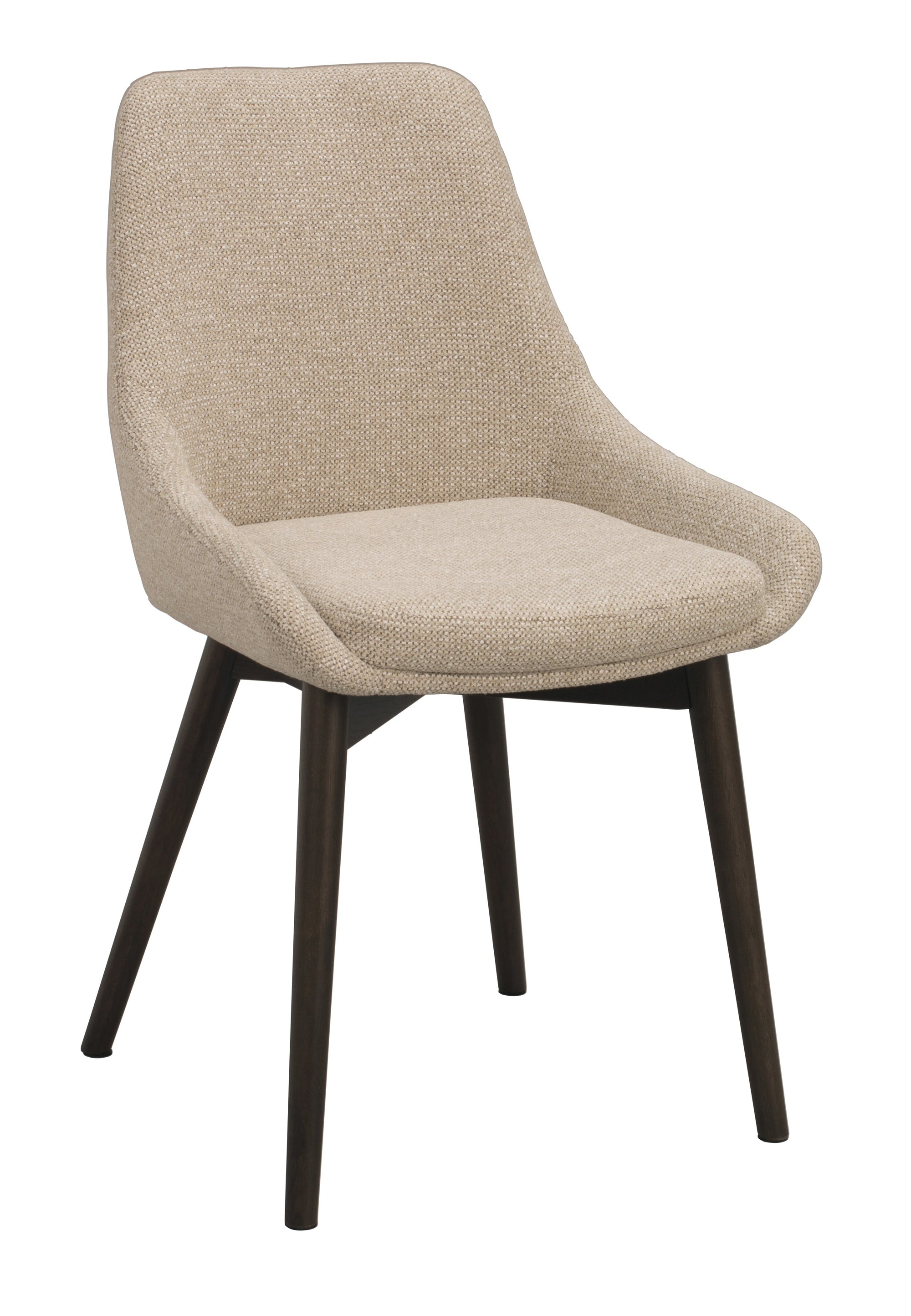 Denley Dining Chair (Set of 2) – Light Beige / Brown Oak – 3