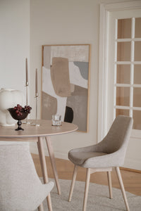 Denley Dining Chair (Set of 2) – Light Beige / Whitewash Oak – 2