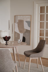 Denley Dining Chair (Set of 2) – Dark Beige / Whitewash Oak – 2