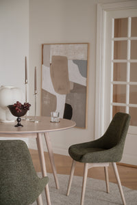 Denley Dining Chair (Set of 2) – Green / Whitewash Oak – 2