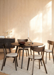 YUMI Round Brown Table 115CM – Default Title – 2