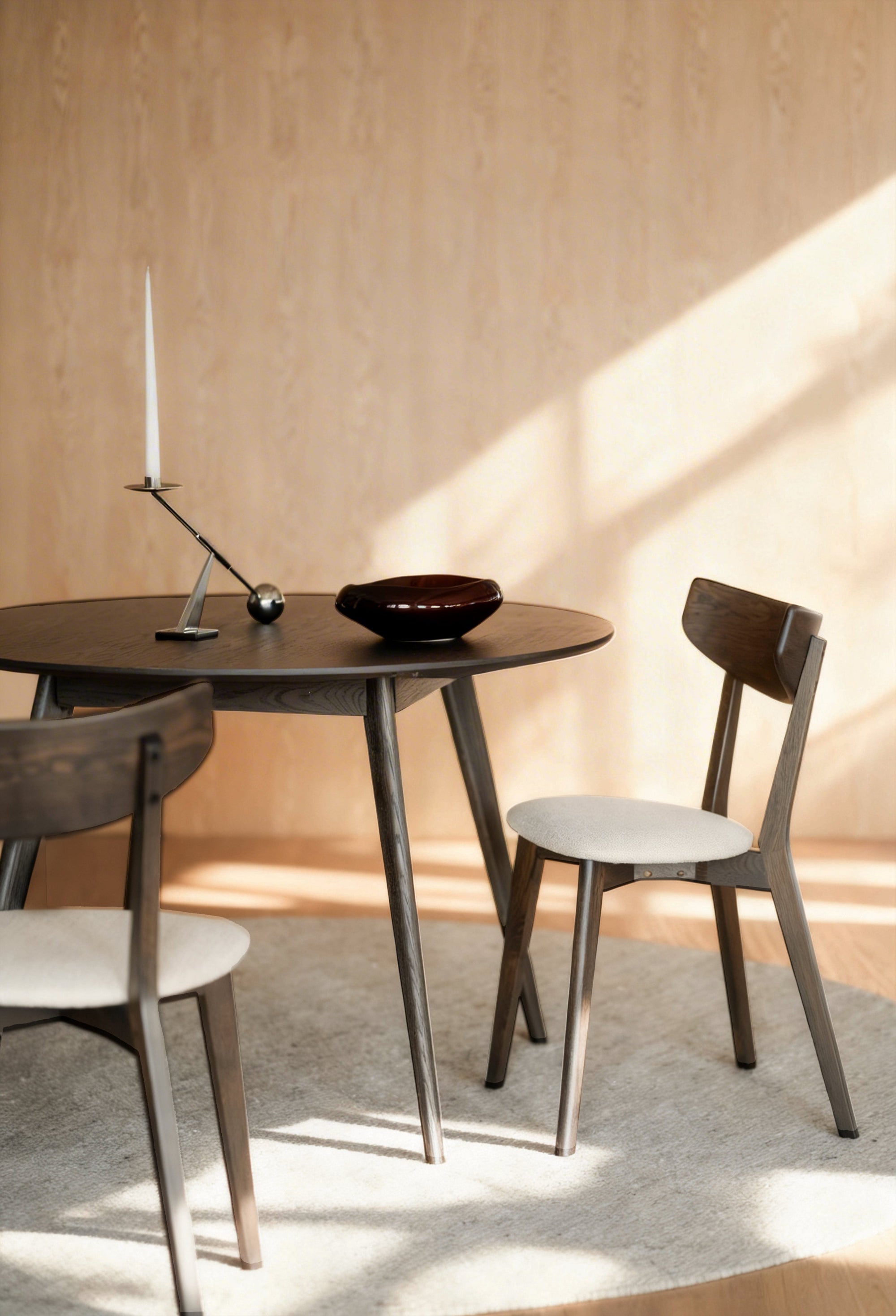 YUMI Round Brown Table 115CM – Default Title – 3