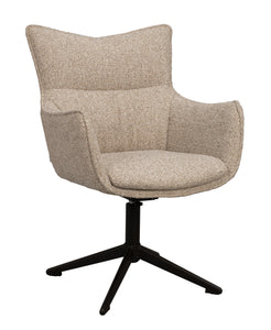 Fresno Swivel Dining Armchair – Beige (Set of 2) – Default Title – 5